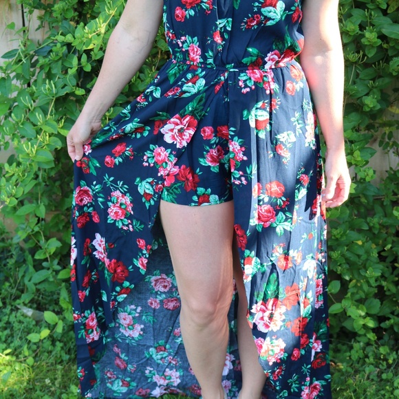 Flounce Maxi Romper - Picture 3 of 3